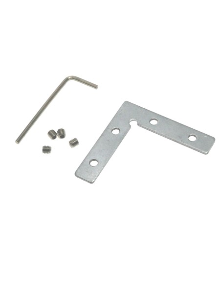 Conector Plano em X de Alumínio M LEDME