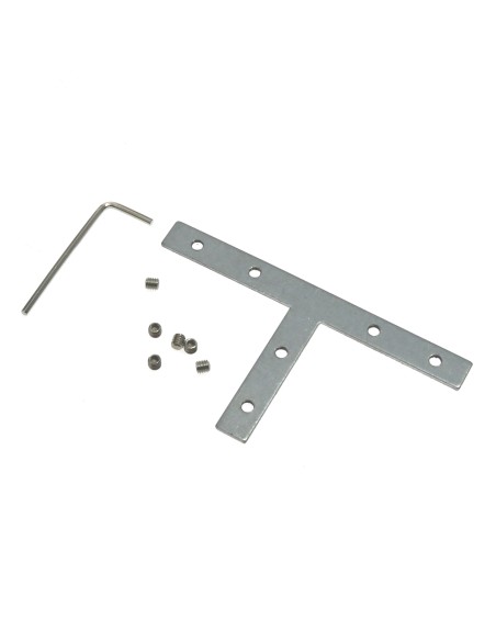 Conector Plano em X de Alumínio M LEDME