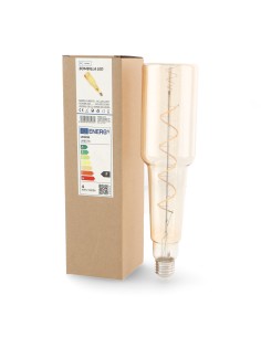 LED Filament Spiral Bulb E27 Bottle 70mm Amber
