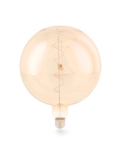 LED-Glühbirne mit Spiralfaden E27 G200 4W Bernstein