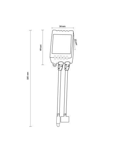 Controller LED RGB+C 12-24V 2A con telecomando