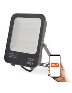 Foco Projetor LED Smarhome 50W RGB+CCT com Bluetooth e App Tuya