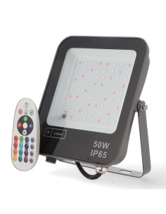 Projecteur LED RGB 50W M LEDME avec source Osram et télécommande