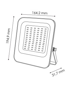 Projecteur LED RGB 50W M LEDME avec source Osram et télécommande 2