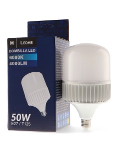 Lâmpada LED E27 T125 50W 6500K SMD 2835