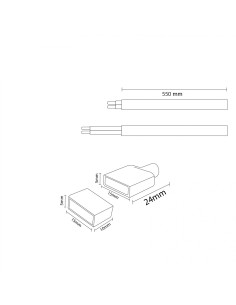Ruzok 220Vac LED Strip Adapter Cable 2
