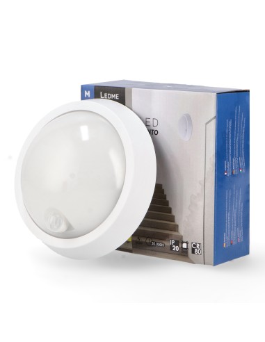 Aplique LED Sphere com sensor de movimento 12W IP54