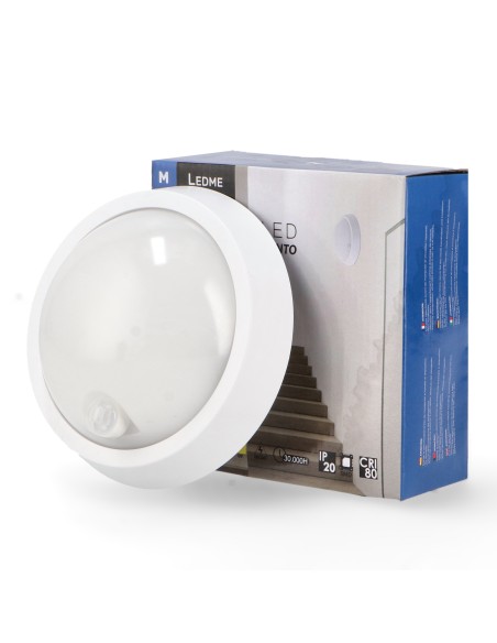LED Sphere Wall Light with Motion Sensor 12W IP54