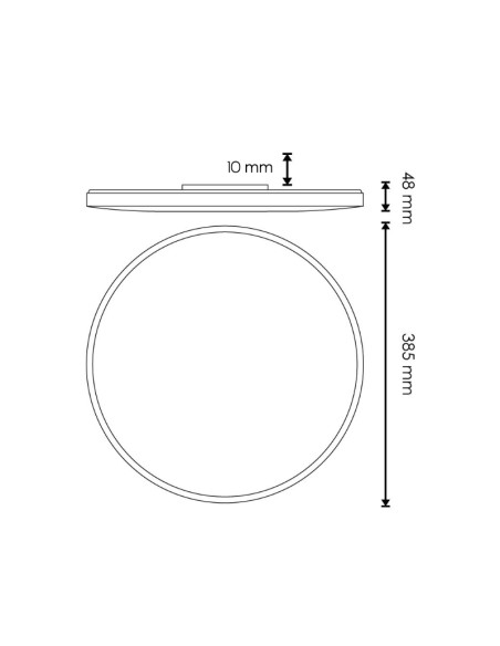 M LEDME Sense Circular LED Ceiling Light 40W 6000K M