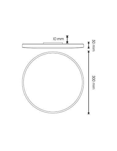 LED Ceiling Light Circular Sense 30W 4500K M LEDME