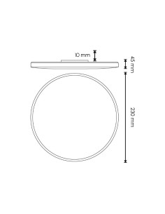 M LEDME Sense Circular Surface LED Ceiling Light 15W 4500K 2