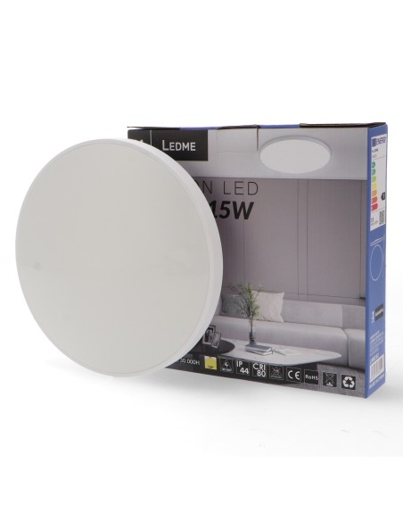 M LEDME Sense Circular Surface LED Ceiling Light 15W 4500K