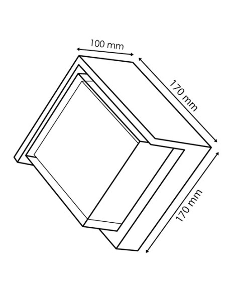 LED Wall Light M LEDME 12W IP65 3CCT