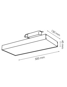 Promax LED Track Light White 40W Single Phase Dsc 6000K 2