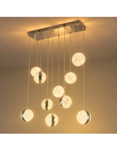 Lampe LED Bubbles Dsc 60W pour plafond avec télécommande
