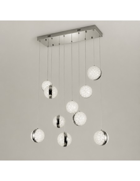 Lampe LED Bubbles Dsc 60W pour plafond avec télécommande