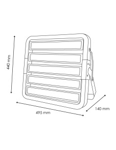 Foco Modular LED Coliseum 500W 5700K Marca M LEDME 2