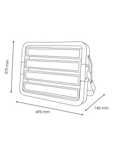 Foco Modular LED Coliseum 400W 3000K M LEDME 2