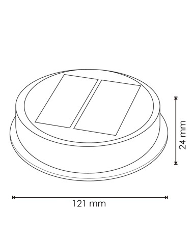 Solar LED Bodenmarkierung mit Stab 3W und Dämmerungssensor