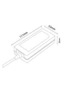 M LEDME 36W 12Vdc Power Adapter for LED Strips 2
