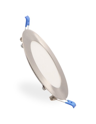 Runde LED-Deckenleuchte Nickel 12W CCT Einbau