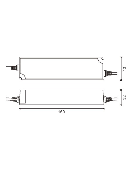 Alimentatore LEDME 60W 24Vdc IP66 per Strisce