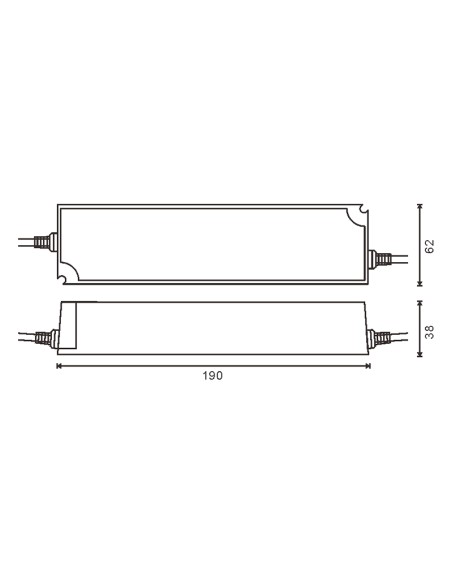 Alimentatore per strisce LED 150W 12V DC IP66