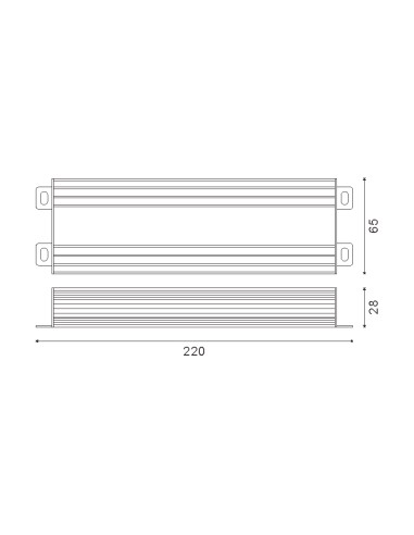 Alimentatore LEDME 200W 24Vdc IP65 per Strisce