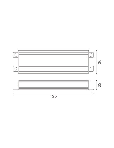 Alimentatore LEDME 36W 24Vdc IP65 per Strisce