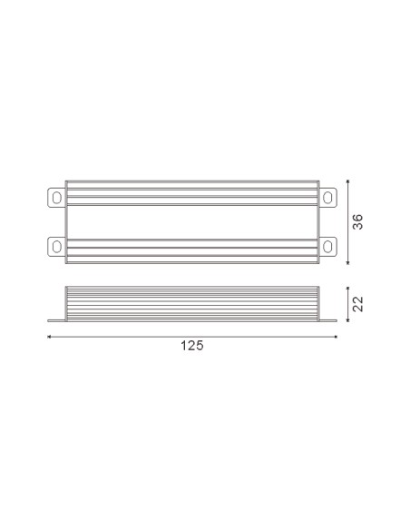 Alimentatore LEDME 36W 24Vdc IP65 per Strisce