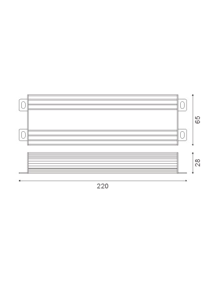 Alimentatore LEDME 200W 12V DC IP65 per Strisce