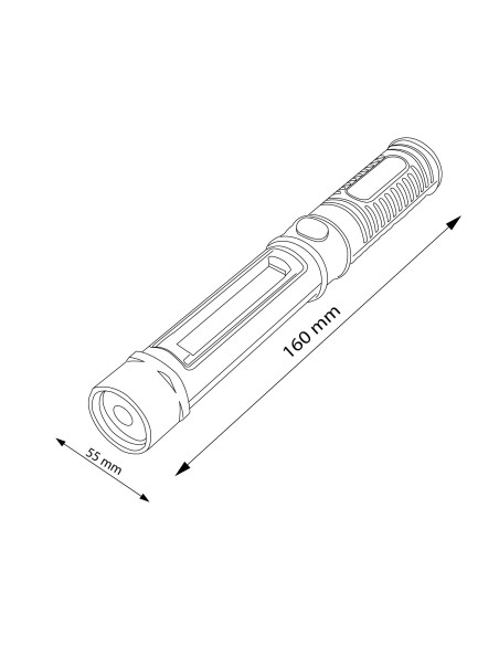 Multifunctional LED Flashlight M LEDME 160 lumens IP65
