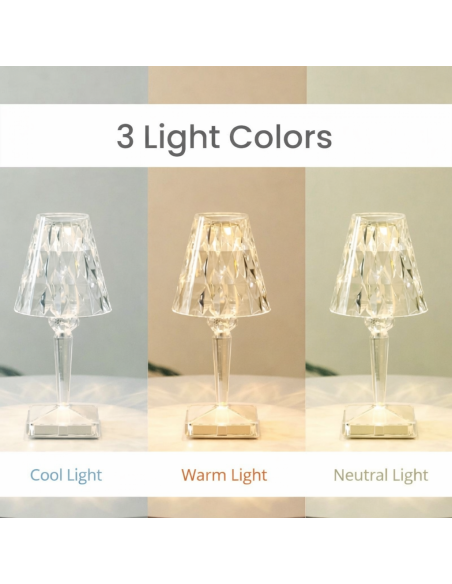 Lampe LED de bureau M LEDME réglable 3CCT 1W