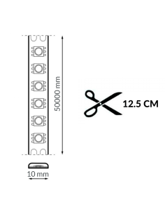 Digital LED Strip 24V SMD 2835 10W/m 5m 3000K Dimmable with Controller 2