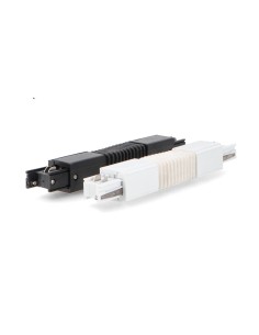 White Flexible Connector for Black Three-Phase Rail M LEDME