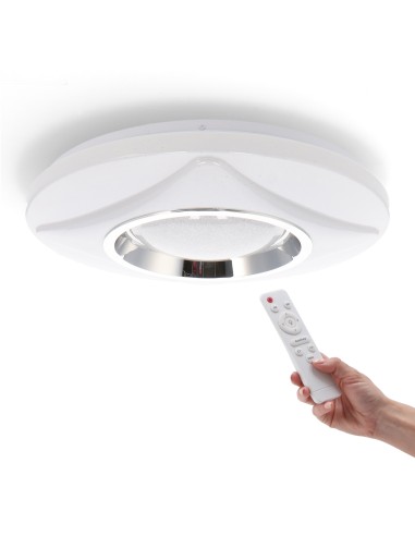 Plafonnier LED CCT circulaire Remo 40W avec télécommande