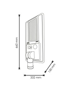 Solights Solarleuchte LED M LEDME 2600 Lm Panel 35W 2