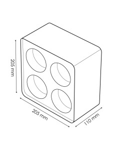 Surface Ring 4L for Cobfix Module 10W M LEDME 2