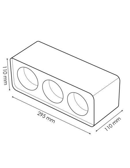 Aro de Superficie 3L para Módulo Cobfix 10W M LEDME