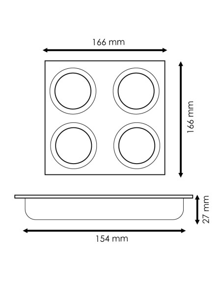 Einbauring 4L für Modul Cobfix 10W M LEDME