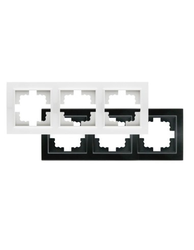 Prise Schuko avec cache encastrable noir IP44 16A