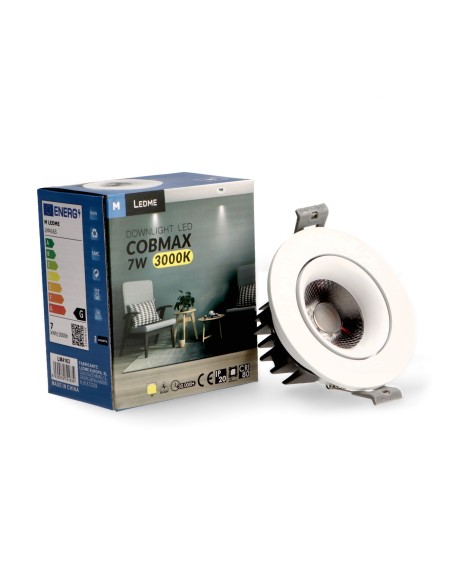 Downlight LED orientabile M LEDME 7W 3000K
