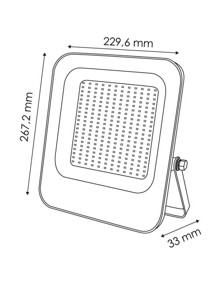 Projecteur LED Napoli 150W 3000K Source Osram