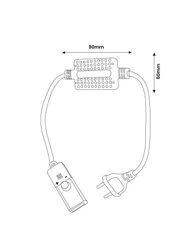 LED Strip Controller 220V Mixt - Dsc
