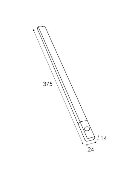 Barra Linear LED Sensa 1W Osram Sensor de Movimento IP20