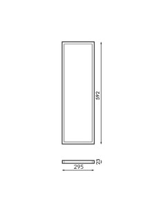 Bure Series Rectangular LED Panel 60x30 Cm 24W 4000K 2