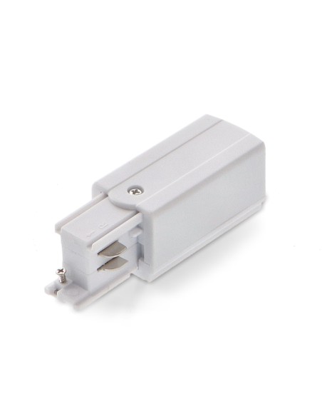 M LEDME White Connector and Plug for Three-Phase Rail