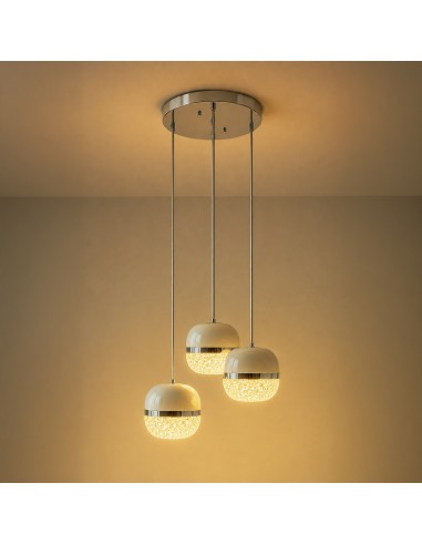 Lampe LED encastrable Curling 108W CCT avec télécommande