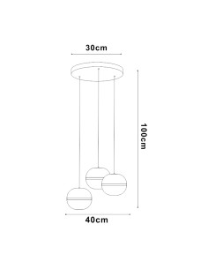 Curling Ceiling LED Lamp 108W CCT with Remote Control 2
