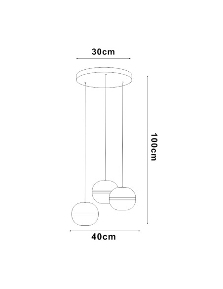 Curling Ceiling LED Lamp 108W CCT with Remote Control